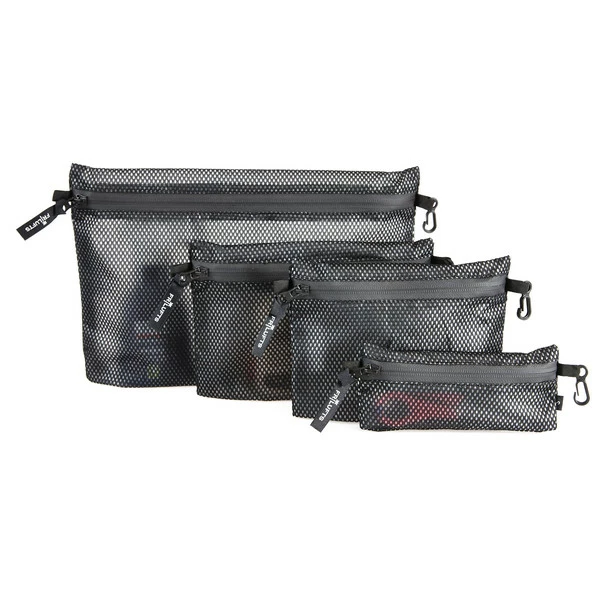 Blitzangebot 🎁 FRILUFTS UTILITY BAG SET - Packbeutel Black Mesh 🌟
