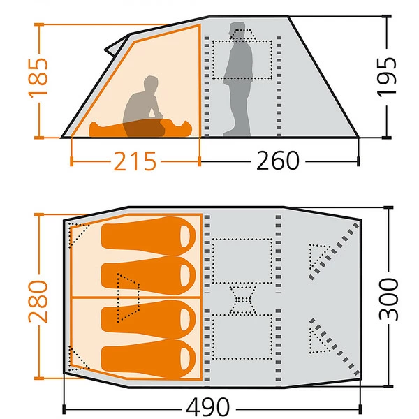 Beste Bewertungen von ✨ FRILUFTS GRASSHOLM 4 - Familienzelt Monument/ Bright Green 🛒 – Bild 2