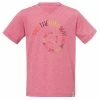 Brandneu 👏 FRILUFTS BITONTO PRINTED T-SHIRT Kinder - Funktionsshirt Cerise ✔️
