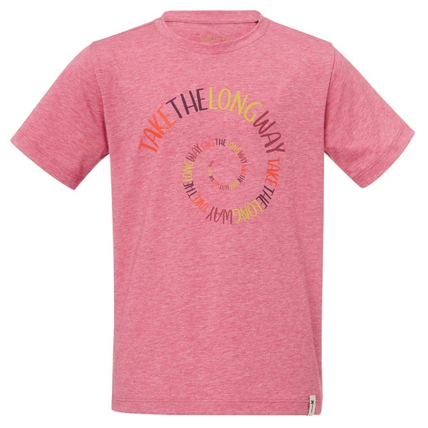 Brandneu 👏 FRILUFTS BITONTO PRINTED T-SHIRT Kinder - Funktionsshirt Cerise ✔️