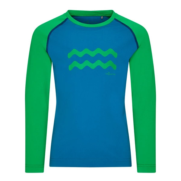 Bester Verkauf ⭐ FRILUFTS ITASY PRINTED LONGSLEEVE Kinder - Funktionsshirt Moroccan Blue 😍