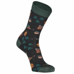 Budget 👍 FRILUFTS VILLARRICA CAMPFIRE 🧦 SOCKS Unisex - Freizeitsocken Caviar 🎁