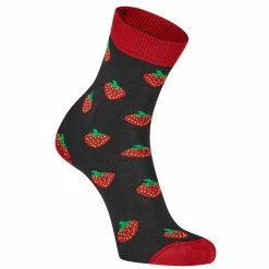 Am billigsten ⌛ FRILUFTS VILLARRICA STRAWBERRY 🧦 SOCKS Unisex - Freizeitsocken Caviar 🥰