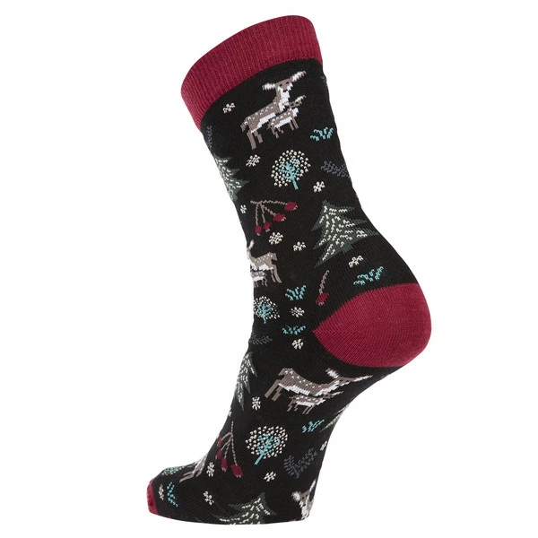 Neu 🤩 FRILUFTS VILLARRICA WINTER DEER 🧦 SOCKS Unisex - Freizeitsocken Caviar 🧨 – Bild 2